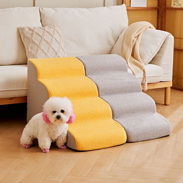 Pet Stairs for Small Dogs, Washable Non-Slip Ramp for Beds and Sofas, Ideal for Older Pets