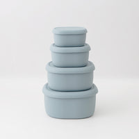 Collapsible Silicone Food Storage Container for Camping and Microwave Use
