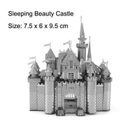 3D Metal Puzzle Building Series Model Kit - Eiffel Tower, Lighthouse, White House, Sleeping Beauty Castle