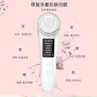 EMS Facial Massager with LED Light Therapy for Skin Rejuvenation and Lifting