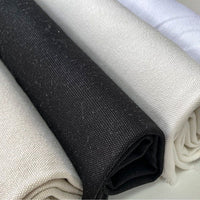 Heavy Duty 16oz Cotton Canvas Fabric for Bags and Crafts - Natural, Bleached, or Black