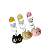 Cute Funny Expression Cat Keychain for Backpacks and Gifts