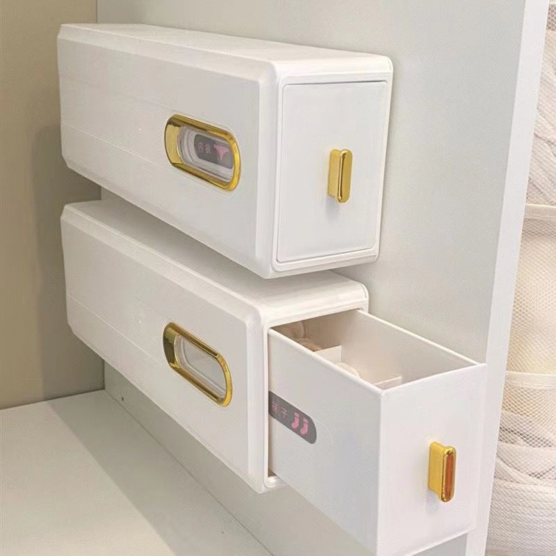 Wall-Mounted Drawer Type Underwear and Socks Organizer Box