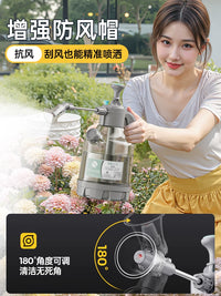 Pressurized Garden Sprayer with Adjustable Nozzle for Watering, Cleaning, and Disinfection