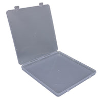 Square Transparent Plastic Storage Box for Hardware, Nail Art Tools, and Cards