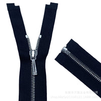 1# Metal Open-End Zipper with Teardrop Pull for Doll Clothes