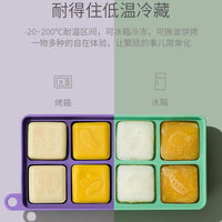 Baby Food Freezer Tray with Lid, Food Grade Soft Silicone Ice Cube Mold for Infant Homemade Puree Storage