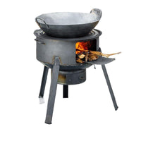 Portable Outdoor Wood Burning Stove for Camping and Home Use, Thickened Cast Iron Cooktop