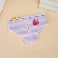 Catnip-Filled Underwear-Shaped Plush Cat Toy for Playful Pets