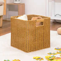 Woven Rattan Style Storage Basket for Living Room, Coffee Table, Cabinet, Drawer, Snacks, Toys