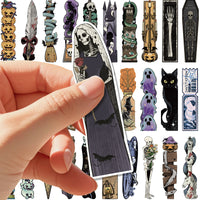 30-Pack Vintage Halloween Irregular Bookmark Set for Reading & Decoration