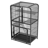Large Indoor Cat Cage with Litter Box, Multi-Tier Cat Condo Villa, Portable Cat House