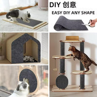 Cat Scratch Furniture Protector Mat - Durable Self-Adhesive Scratching Pad for Cats