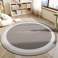 Round Area Rug for Office Chair Living Room Bedroom Nursery