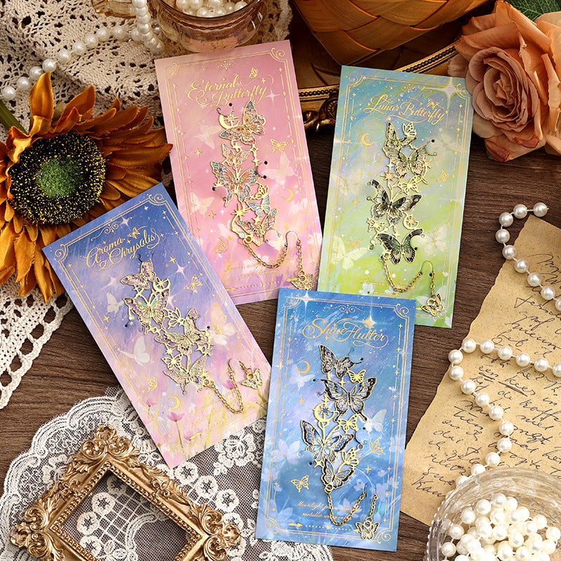 Butterfly Metal Bookmark Hollow-out Reading Pendant