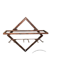 TSH Bronze 2-Tier Wall Mounted Wine Rack for Home Bar & Restaurant Decor