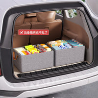 Foldable Cationic Car Trunk Organizer with Lid for Travel and Storage