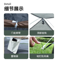 Automatic Pop-Up Camping Tent with Cross Window - 2-3 Person, UV Protection for Outdoor Hiking & Overnight Stays