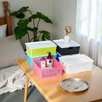 Fuqiang FQ926 A4 Stackable File Basket with Lid, Large Capacity Office Document Organizer