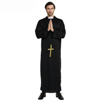 Halloween Nun Priestess Cosplay Costume Set