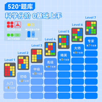 AI Smart Slide Puzzle Game for Kids, Electronic Huarong Road Geometric Educational Toy