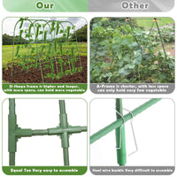 U-Shaped Cucumber Trellis for Garden Climbing Plants, Easy Assembly