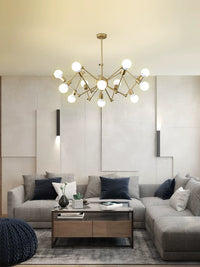 Nordic Industrial Style Spider Chandelier for Living Room, Loft, and Commercial Spaces
