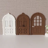 Miniature French Door Model for DIY Dollhouse Decor
