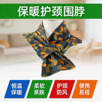 Thermal Fleece Neck Warmer Scarf with Pocket for Women