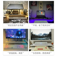 Acrylic Monitor Stand Riser with Storage for Desk Organization