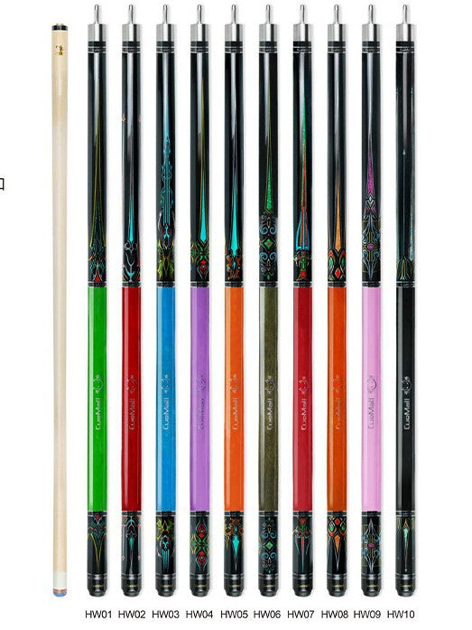 CUEMALL Neptune Series 13mm Maple Pool Cue Stick for American Eight-Ball and Nine-Ball