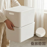 Japanese Style Lidded Storage Bins for Desk, Kitchen, Snacks, Toys, and Cosmetics