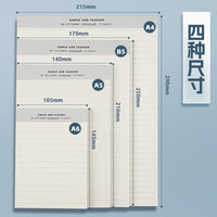 Tear-Off Lined/Blank Notebook with PP Cover and Hard Backing, A6-A4 Sizes
