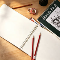 A4 Thick Spiral Sketchbook for Artists and Beginners, Blank Drawing Paper