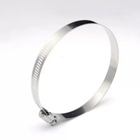 304 Stainless Steel Adjustable Clamp for Wood Tubs, Foot Baths, and Pipe Connections
