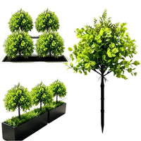 Artificial Grass Plant Garden Stake for Outdoor Decoration