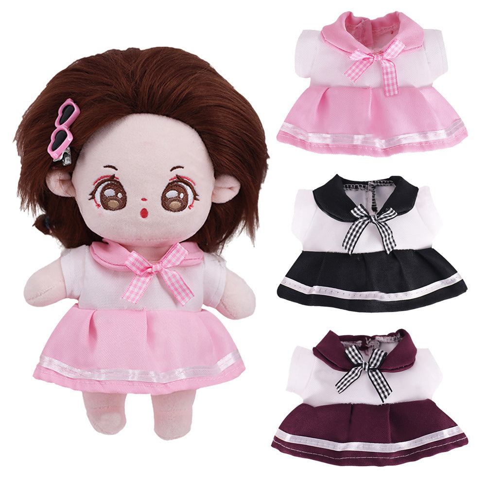20cm Cotton Doll Sailor Uniform Set for Stuffed Plush Dolls
