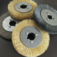 Copper-Plated Flat Wire Wheel Brush for Grinding and Rust Removal