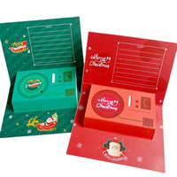 Recordable 3D Greeting Card for Christmas, Valentine's Day, Birthdays - Talking Message Gift Card
