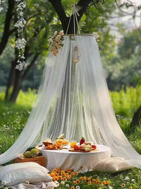 Outdoor Portable Dome Mosquito Net for Camping & Picnics, Hanging Canopy for Beds, Insect Protection