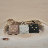 Cute Cat Mini PU Leather Coin Purse Keychain