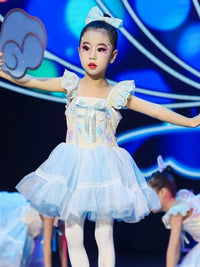 Girls' "I Have a Dream" Ballet Dance Princess Tutu Dress for Stage Performance