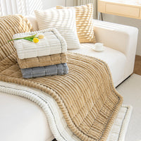 Corduroy Plush Sofa Cushion for Autumn/Winter - Non-Slip Modern Furniture Protector