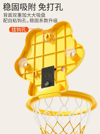 Wall-Mounted Indoor Mini Basketball Hoop for Home Use - Punch-Free Simple Kids Basketball Goal