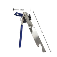One-Handed Can Opener Stainless Steel Manual Jar Lid Remover for Kitchen