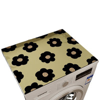 Floral Washing Machine Dust Cover Refrigerator Absorbent Mat Diatomaceous Earth Cabinet Pad