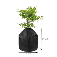 Winter Plant Protection Cover with Drawstring and Zipper for Outdoor Potted Plants, Shrubs, and Trees