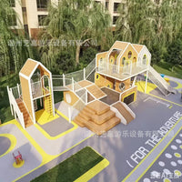 Outdoor Playground Slide Combination for Kids - Commercial Grade