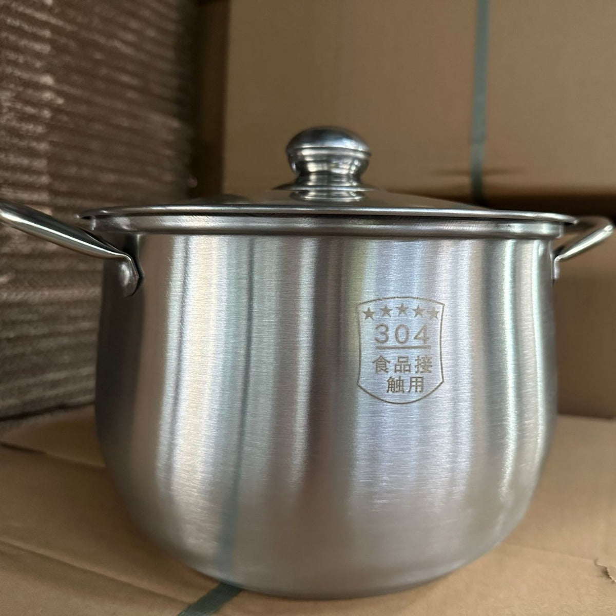 Stainless Steel Stock Pot with Steamer Basket, Thickened Large Capacity Soup Stew Pot for Induction Cooker