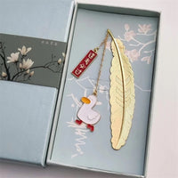Graduation Season Feather Bookmark Gift Set for Students